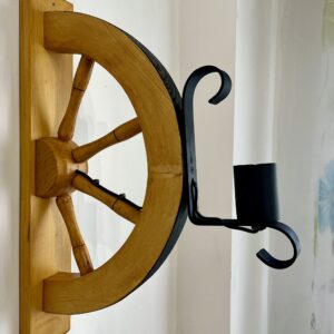 Aplica roata lemn, culoare stejar