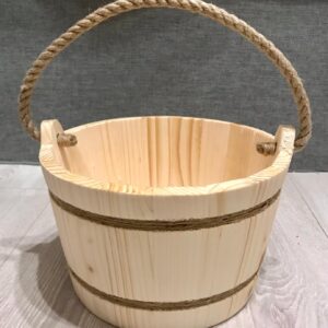 Găleată decorativă de lemn